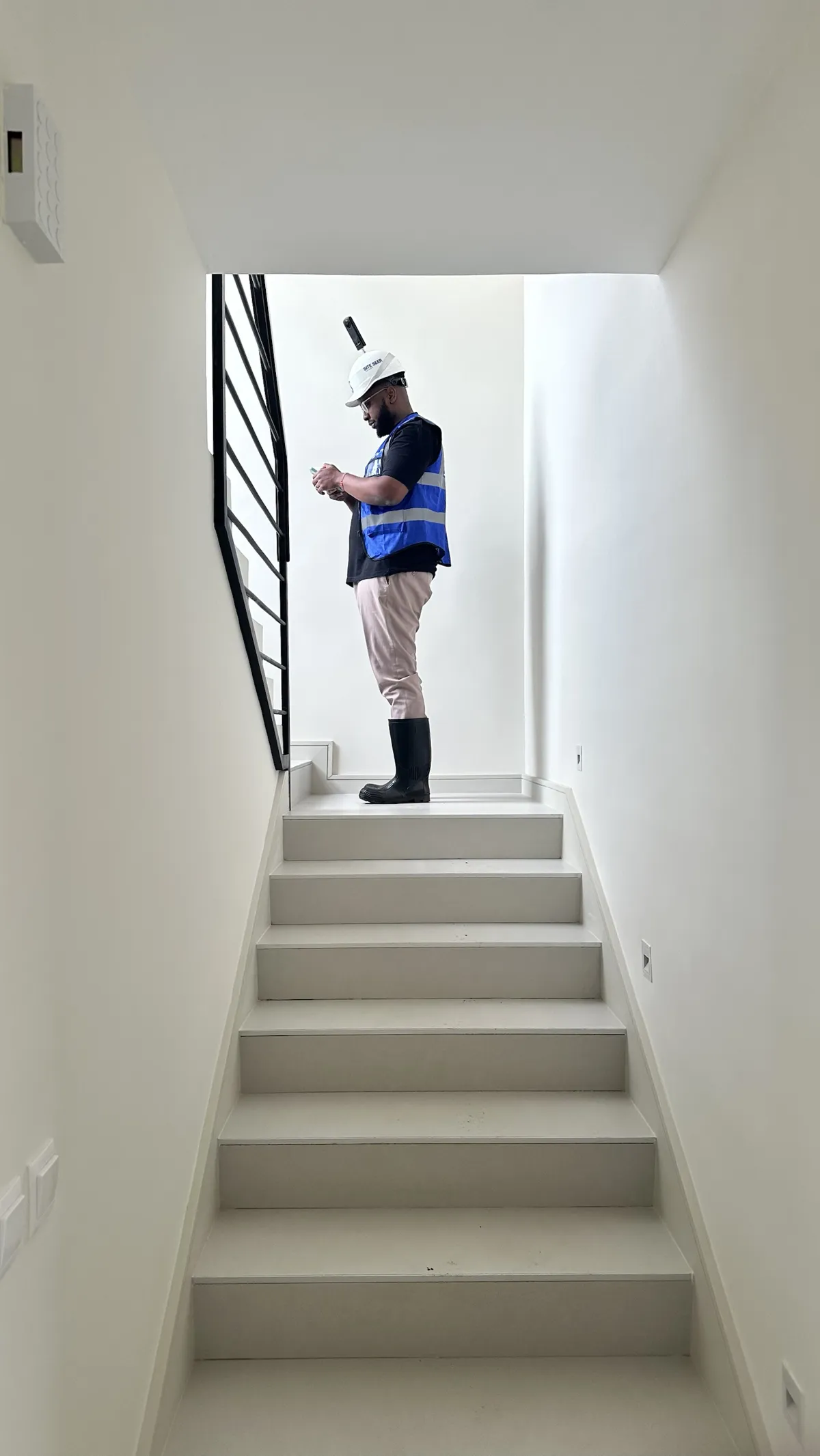 Capturing a staircase in 360°